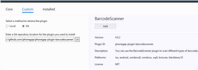 see the Barcode Scanner plugin 